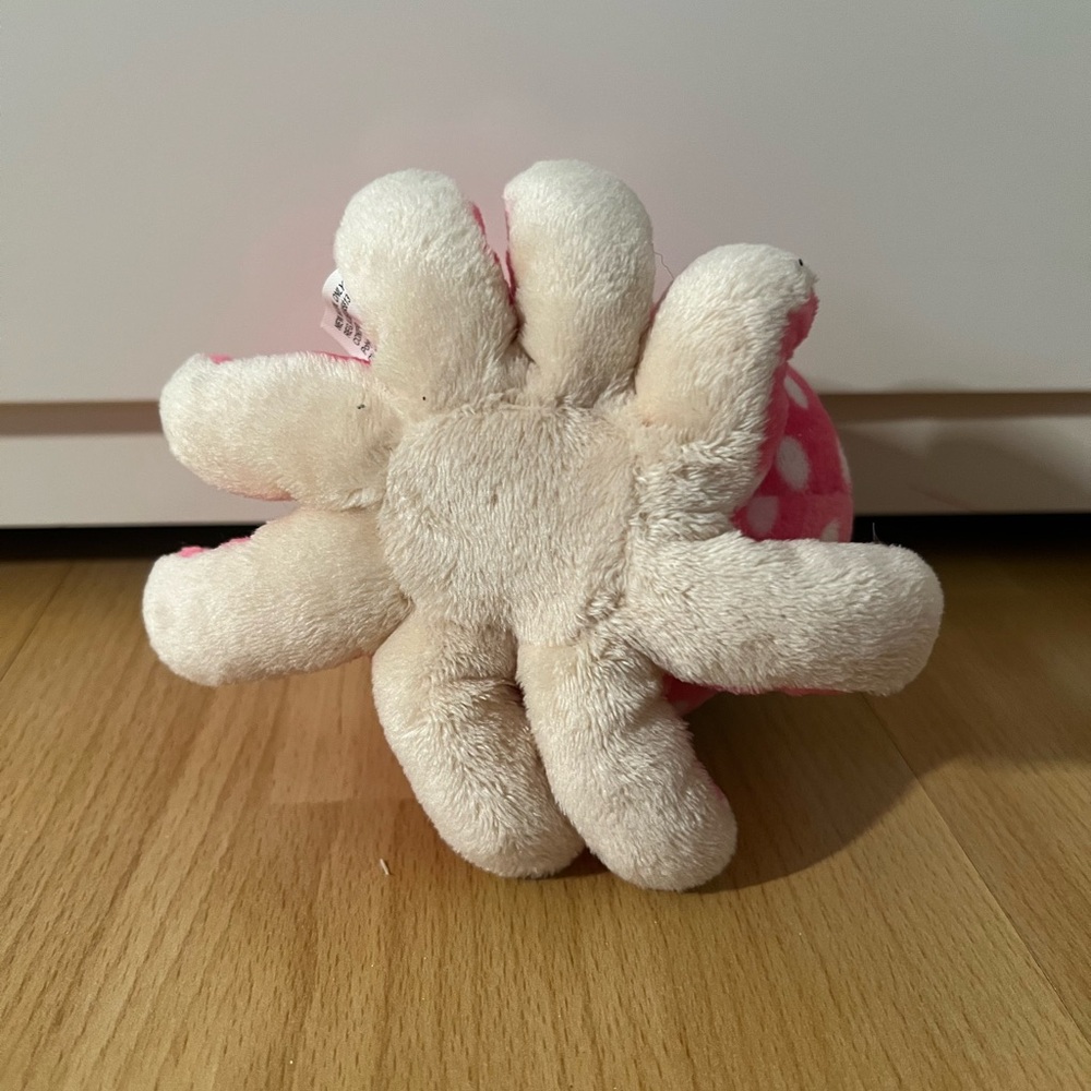 RETIRED Ty Beanie Boo “Ollie” Octopus Plush 6” – Pink Polka Dot Glitter Eyes - Picture 4 of 4